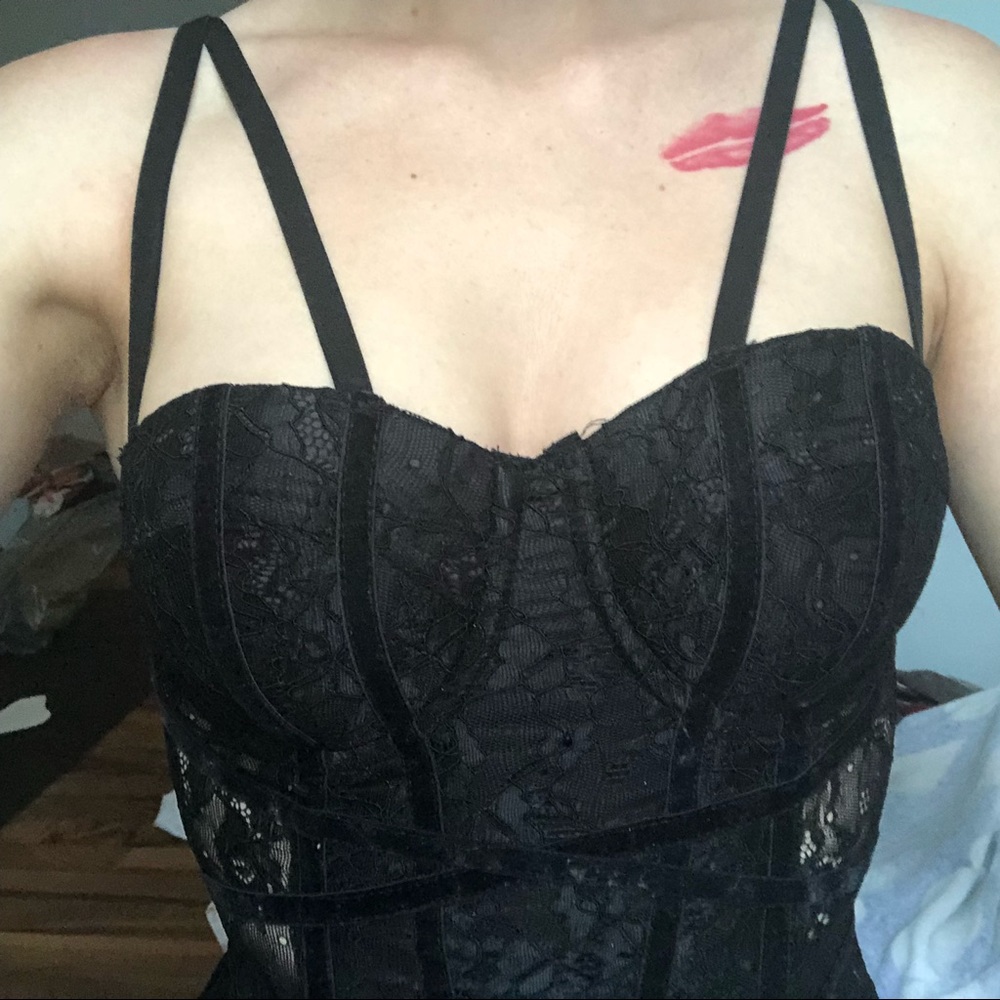 Black Lace Top- SOLD